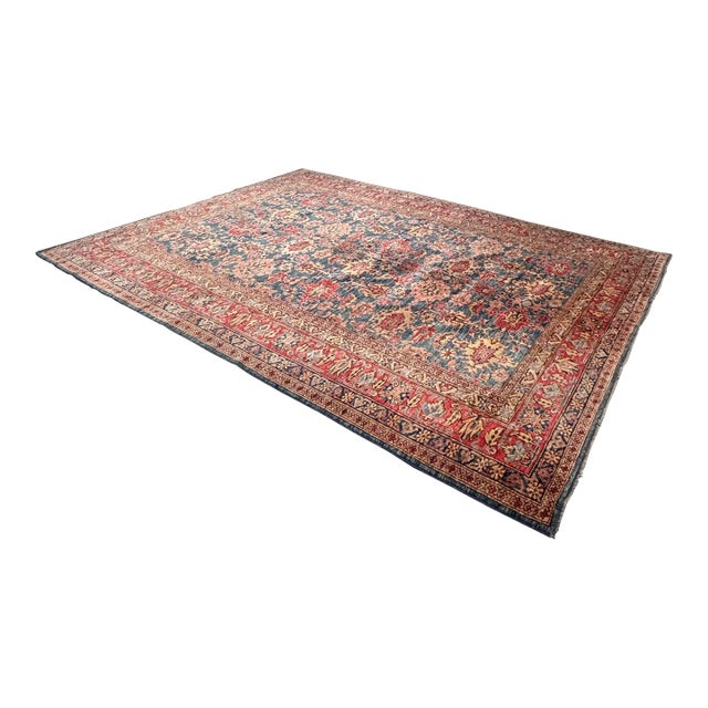9ft3in × 12ft Persian Wool Area Rug For Sale