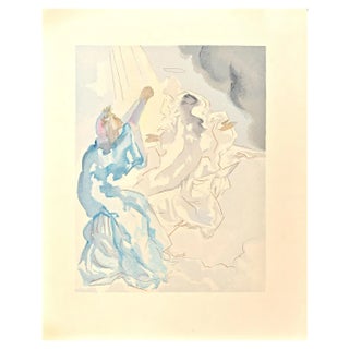 Salvador Dalì, In the Heaven of Mercury, Woodcut Print, 1963 For Sale