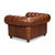 American British Brown Leather Chesterfield Armchair For Sale - Image 3 of 11