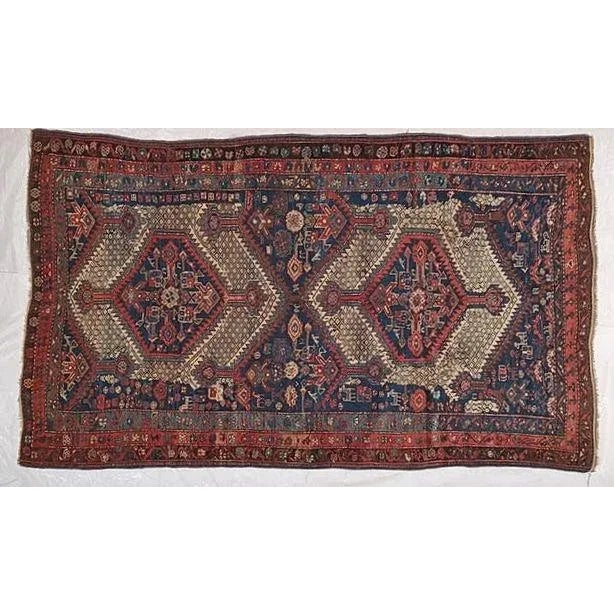 This master piece is a Wool on wool pile genuine hand made exceptional antique North West Persian Tribal rug-