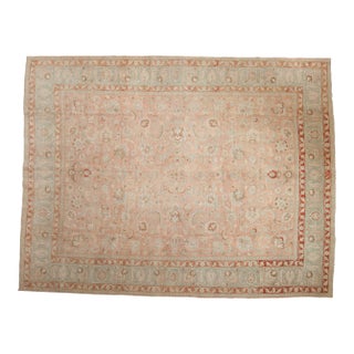 Vintage Distressed Tabriz Carpet - 9'10" x 12'9" For Sale