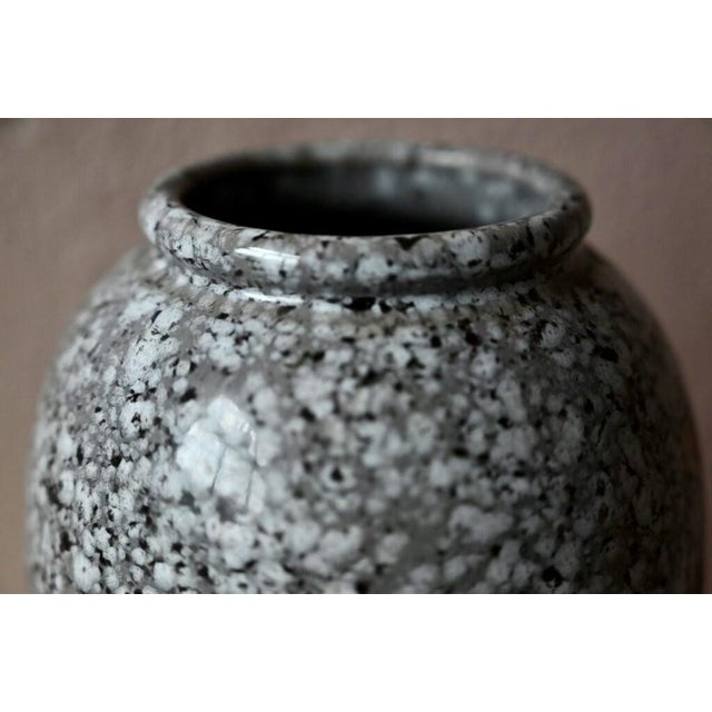 Vintage Ceramic Vase with Grey Marble Top from Scheurich, 1960s For Sale - Image 4 of 9
