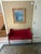 1990s Lewis Mittman Carved Settee – Red Upholstery & Gilt Accents – Classic Regency Elegance For Sale - Image 5 of 9