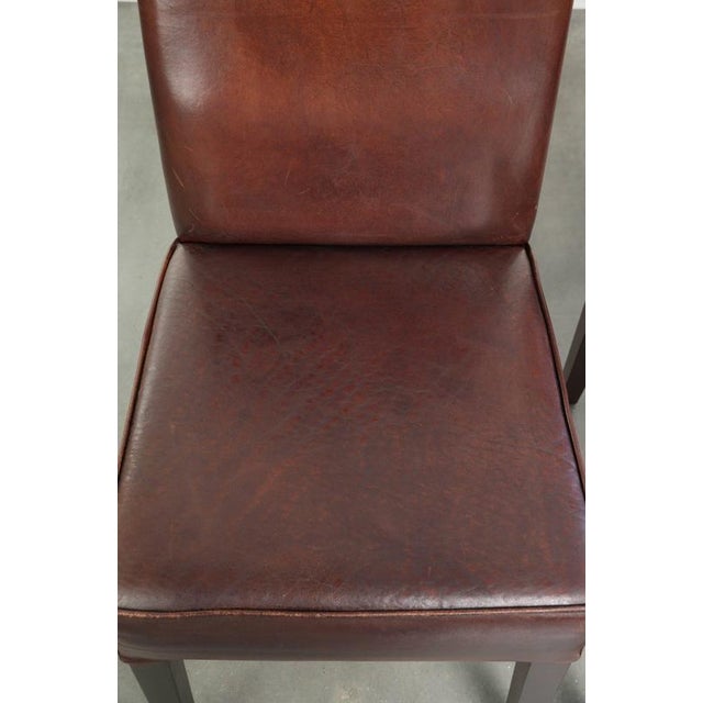 English-Style Sheepskin Dining Chairs, Set of 6 For Sale - Image 7 of 16