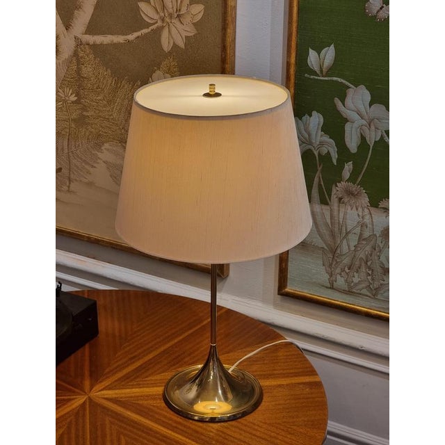 Bergboms Vintage Table Lamp in Brass from Bergboms, 1960s For Sale - Image 4 of 9