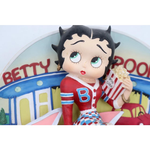 "At The Drive-In" 3-D Sculptural Collector Plate featuring Betty Boop, part of The Danbury Collection by the Danbury Mint....