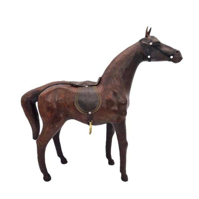 Horse Figurine with Leather, 1960s For Sale - Image 13 of 13
