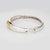 70s Ilias Lalaounis Bangle Bracelet Sapphire Sterling Silver 18k Gold Signed For Sale - Image 4 of 5