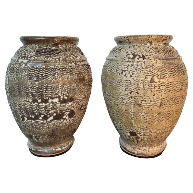 Large Italian Rustic Stoneware Jars, 1960s, Set of 2 For Sale - Image 9 of 9