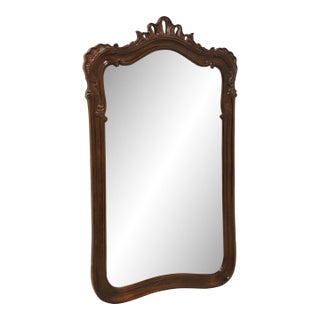 Henredon Mahogany French Country Louis XV Wall Mirror For Sale