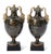 18th Century Antique 18th Century George III Wedgwood & Bentley Creamware Urns or Mantel Vases With Faux Stone Glaze & Satyr Mask Handles Circa 1780 - A Pair For Sale - Image 5 of 18