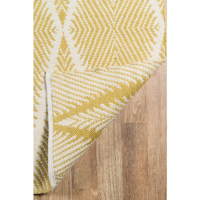 2020s Erin Gates by Momeni River Beacon Citron Indoor/Outdoor Hand Woven Area Rug - 7′6″ × 9′6″ For Sale - Image 5 of 7