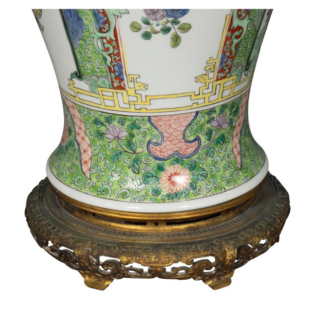 Samson Porcelain Ginger Jar Table Lamps in the Chinese Export Style - A Pair For Sale - Image 10 of 13