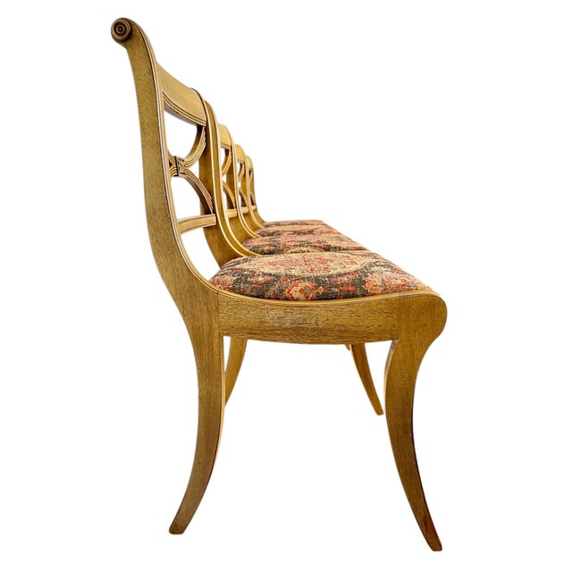 Drexel Mid 20th Century Federal Style Drexel Travis Court Dining Chairs, Set of 4 For Sale - Image 4 of 12