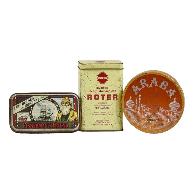 Knightsbridge Tin Boxes from Harrods, England, 1950s, Set of 3 For Sale