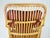 Mid-Century Italian Rattan Armchairs with Burgundy Wool Seats and Backs, 1960s, Set of 2 For Sale - Image 13 of 16
