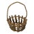 Americana Antique Adirondack Twig Mushroom Foraging basket.Adirondack Twigs Primitive Style W/ a Large Bent Twig Handle. Early 20th Century For Sale