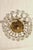 Metal Brass & Crystal Ceiling Lamp, Spain, 1950s For Sale - Image 7 of 15