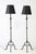 1930's Forge Iron Tripod Italian Floor Lamps - A Pair For Sale - Image 10 of 12