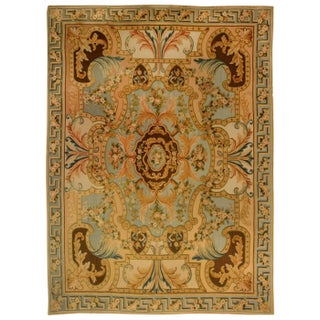 Modern Savonnerie-Inspired Wool with Sculpted High-Low Texture Doris Leslie Blau For Sale
