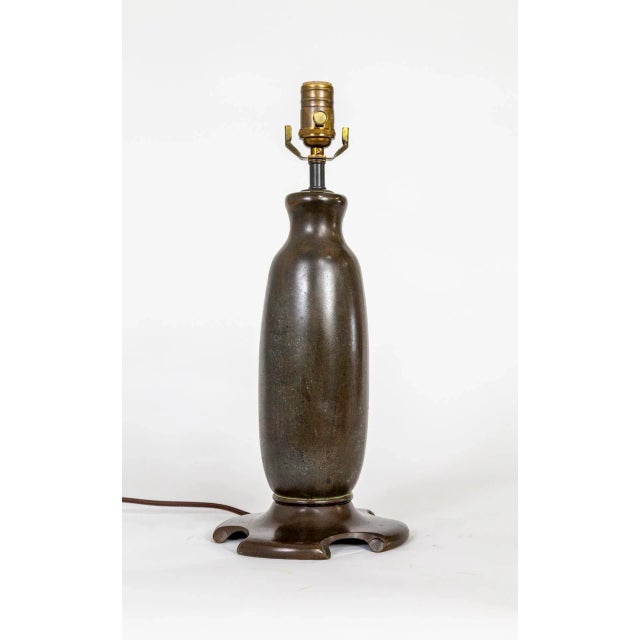 1900 Arts & Crafts Bronze Table Lamp For Sale - Image 4 of 9