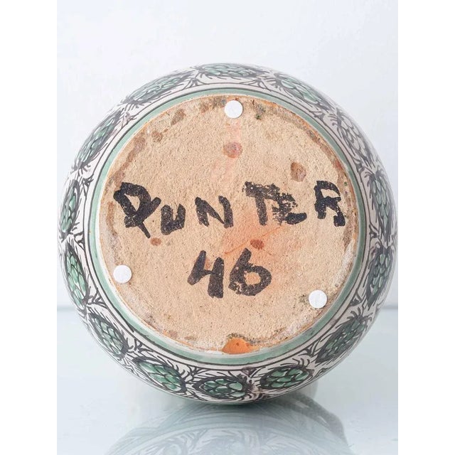 Mid-Century Modern Spanish Revival Table Lamp in Punter Green and Black Ceramic, 1970s For Sale - Image 13 of 16