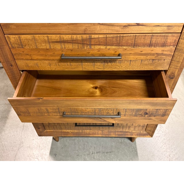 West Elm Alexa Reclaimed Wood Tall Dresser For Sale - Image 10 of 12