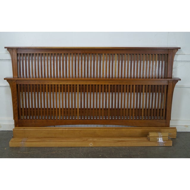 Stickley Solid Cherry King Size Spindle Bed Chairish