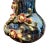 Vintage Blue Drip & Floral Chinese Pottery Vase For Sale In Dallas - Image 6 of 12