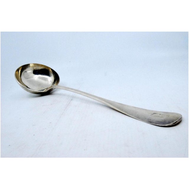 Plain Silver Soup Ladle For Sale - Image 5 of 6
