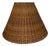 Vintage Hand Woven Rattan Lampshade For Sale