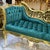 Baroque Style Green Velvet Settee Tufted For Sale - Image 14 of 14