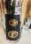 Mid-Century Modern Mid 20th Century Set of 5 Cera Tall 22k Gold and Black Glasses For Sale - Image 3 of 6