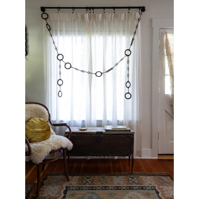 Brown Rustic 19th Century Sculptural Farmers Chains Set of Six For Sale - Image 8 of 10
