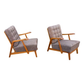 Vintage Lounge Chairs from Krásná Jizba, 1960s, Set of 2 For Sale