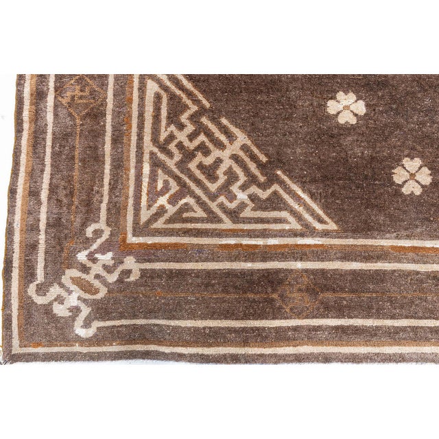 Doris Leslie Blau Antique Chinese Mongolian Rug For Sale - Image 4 of 8