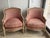 Stunning French Painted Bergères W/Raspberry Velvet Upholstery For Sale - Image 10 of 12