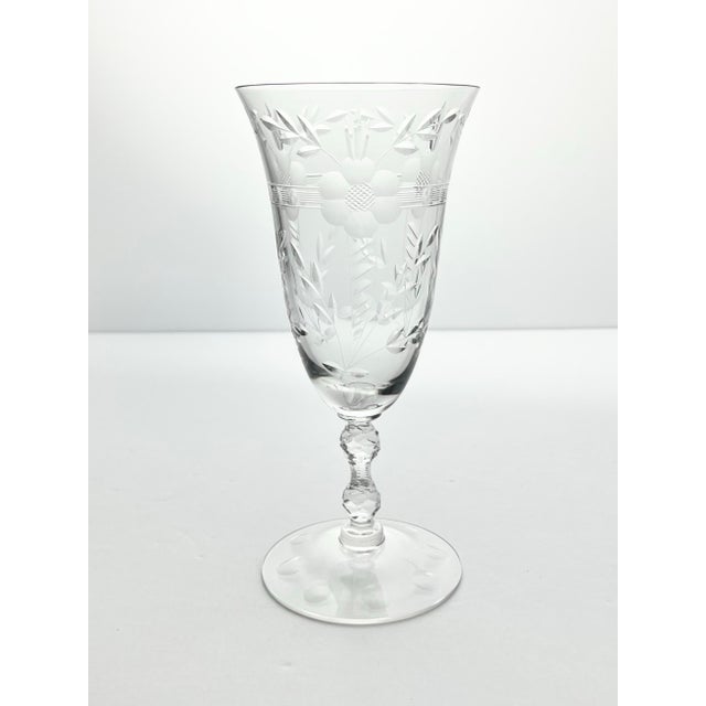 American 1940s Cambridge “Lucia” Pair of Iced Tea Glasses For Sale - Image 3 of 7