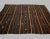 Mid-Century Modern Vintage Brown & Orange Striped Kilim Rug-7'3'x10'2" For Sale - Image 3 of 7