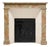 Antique 19th Century Wooden Fireplace in Faux Marble For Sale