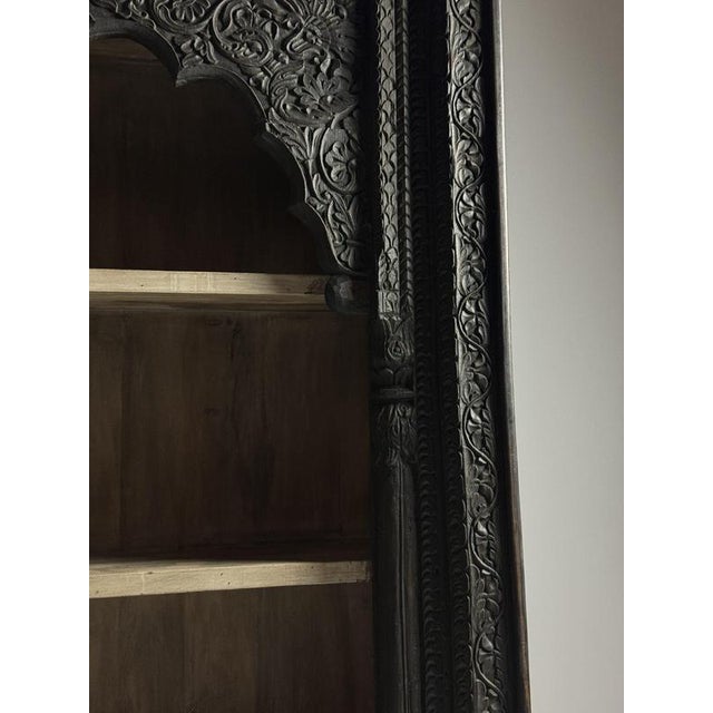 Large Indian Bookcase in Wood For Sale - Image 9 of 18