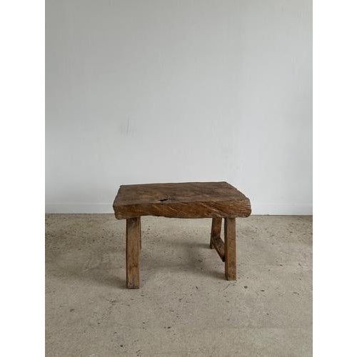 Stool or Side Table in Solid Asian Teak For Sale - Image 3 of 18