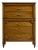 Mid Century Transitional 5 Drawer Highboy Dresser For Sale