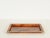 Rectangular Tortoiseshell Effect Acrylic Glass and Brass Serving Tray from Dior, Italy, 1970s For Sale - Image 4 of 14