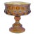 Kings Crown Thumbprint Indiana Carnival Glass Amber Compote Candy Dish For Sale