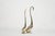 Mid 20th Century Set of Large-Scale Vintage Brass Swan Sculptures, C. 1950s For Sale - Image 5 of 10