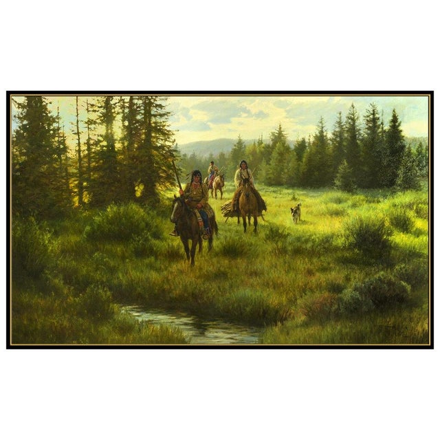 Realism 1980s Trip To The Trading Post, Robert Duncan For Sale - Image 3 of 7
