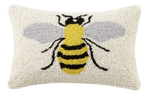 Bee Hook Pillow, 8" x 12"