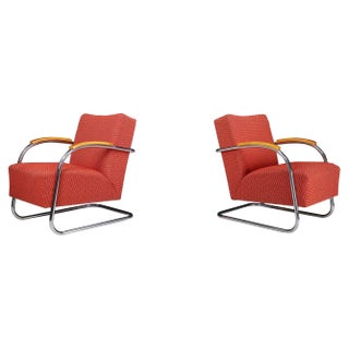 Set of Bauhaus Armchairs by Mucke & Melder, 1930s For Sale