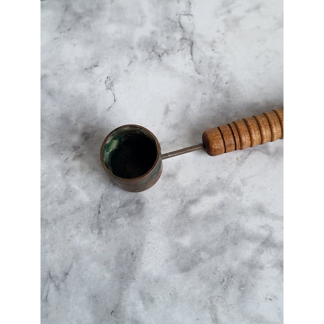 Wood Vintage Copper and Wood Candle Snuffer For Sale - Image 7 of 10